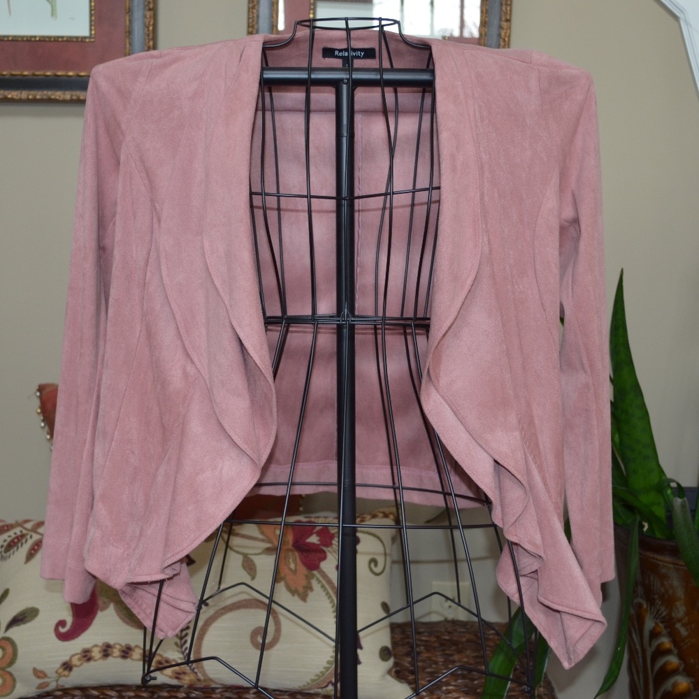 Pink Mauve Jacket Relativity Size Small